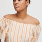Eldanna Stripe Top Muskmelon