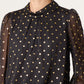 Chloe Black and Gold Spot Top