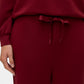 Hali Wide Leg Trousers Burgundy