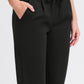 Kate Cropped Tappered Trousers Black