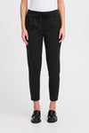 Kate Cropped Tappered Trousers Black