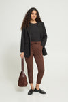 Kate Crop Trousers Chicory Coffee