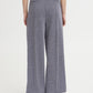 Kate Jacquard Wide Leg Trousers Black and White