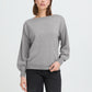 Luls Boat Neck Jumper Light Grey Melange