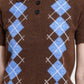 Dasila Jumper Blue and Brown