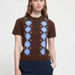 Dasila Jumper Blue and Brown