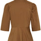 Issali Peplum Shirt Sepia