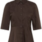 Issali Peplum Shirt Java
