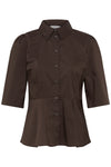 Issali Peplum Shirt Java