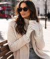 Tara Rainproof Metallic Gloves Ivory