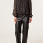 Chloe Black and Gold Spot Top