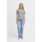 Palmer V Neck T Shirt Grey Melange