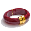 Acrylic Chunky Bracelet Burgundy