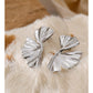 Ginko Leaf Earrings Silver