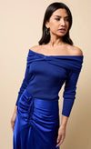 Cobalt Blue Knot Detail Jumper