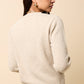 Dahlia Taupe Embellished Knit Jumper