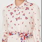 Marie Floral Print Midi Shirt Dress