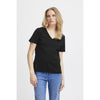 Palmer V Neck T Shirt Black