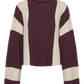 Gigi Jumper Burgandy and Cream