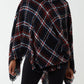 Mhari Plaid Poncho
