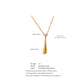 Sparkle Teardrop Necklace Gold