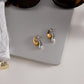 Mix Metal Teardrop Earrings