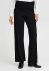 Morla Wide Leg Knit Trousers Black