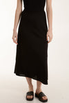 Halle Linen Skirt Black