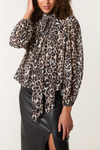 Rebecca Bow Leopard Blouse