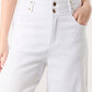 Lotte White High Waisted Denim Jeans