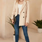 Kerry Double Breasted Blazer in Stone
