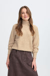 Monna Rollneck Jumper Humus Mélange