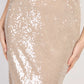 Belle Nude Midaxi Sequin Skirt