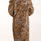 Sam Leopard Print Faux Fur Coat