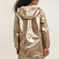 Sadie Long Waterproof WindProof Reversible Jacket Gold Beige