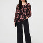 Isabella Pink Floral Chiffon Top
