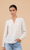 White Jacquard Cotton Shirt