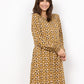 Tamra 3 Knee Length Smock Dress Mustard