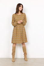 Load image into Gallery viewer, Tamra 3 Knee Length Smock Dress Mustard
