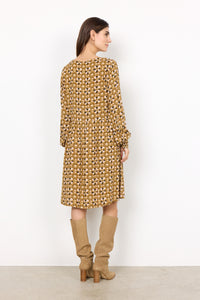 Tamra 3 Knee Length Smock Dress Mustard