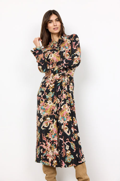 Takari Dress Black Multi