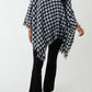 Vicky Check Poncho