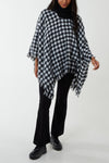 Vicky Check Poncho