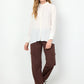 Cemre 171 Long White Blouse