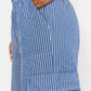 Dilys Blue Pinstripe Cargo Trousers