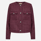 Ikra 2 Boucle Jacket in Bordeaux