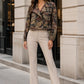 Sara Camouflage Jacket Brown
