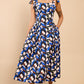 Caprielle Floral Print Maxi Dress