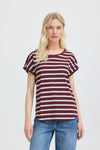 Pamila T Shirt Stripe Fig