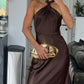 Hammered Metal Clutch Bag Gold